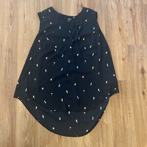 Torrid Happy Hour Print Sleeveless Pullover Blouse - 1XL